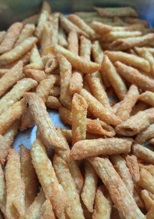 صورة لوصفة شيبس المعكرونه 😋