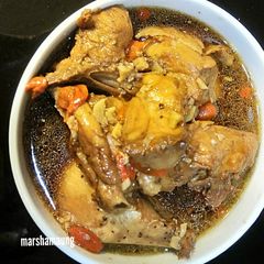 A picture of Rice wine ginger soy chicken.