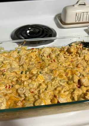 A picture of Keto Chicken Fajita Bake.
