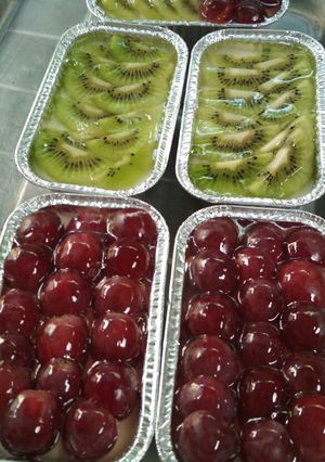 Foto resep Puding susu topping buah