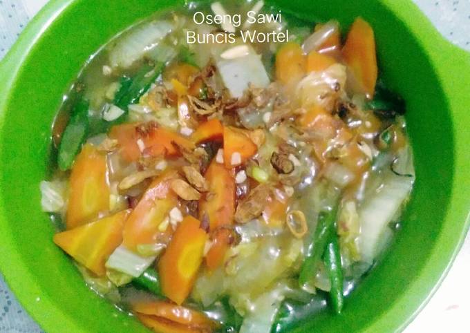 Resep Oseng Sawi Buncis Wortel, Sempurna