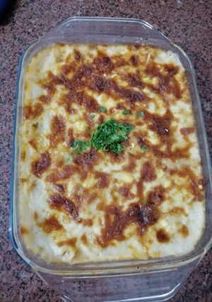صورة لوصفة معكرونه بشاميل على طريقتي 🍝🍝