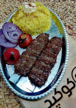 عکسی از دستور کباب کوبیده (هزارمین دستورم) 😎