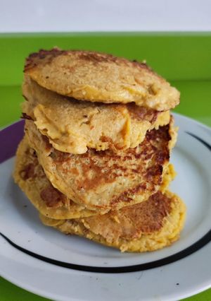 Una foto de Tortitas de avena y plátano