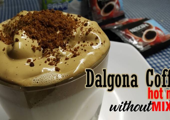 Dalgona Coffee Versi Hot Milk tanpa mixer