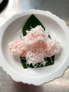 A picture of Cassava and Young Coconut Dessert.