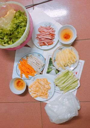 A picture of Student-Style Phở Rolls.