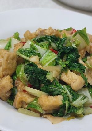 Foto resep 27. Tumis Sawi Tahu Putih