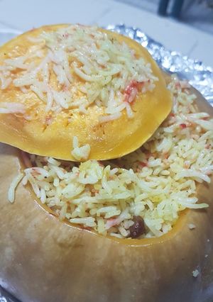 صورة لوصفة يقطين محشي بالرز