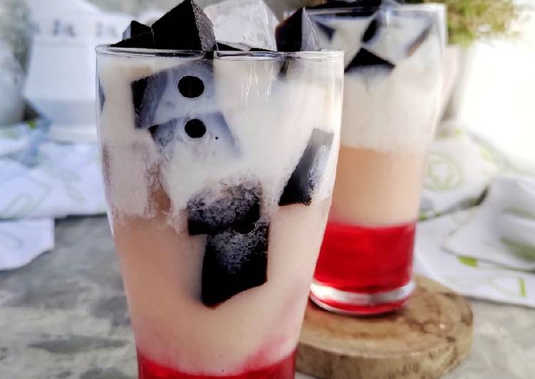 Resep Mudah Es Cocopandan Cincau Yakult Enak Sempurna