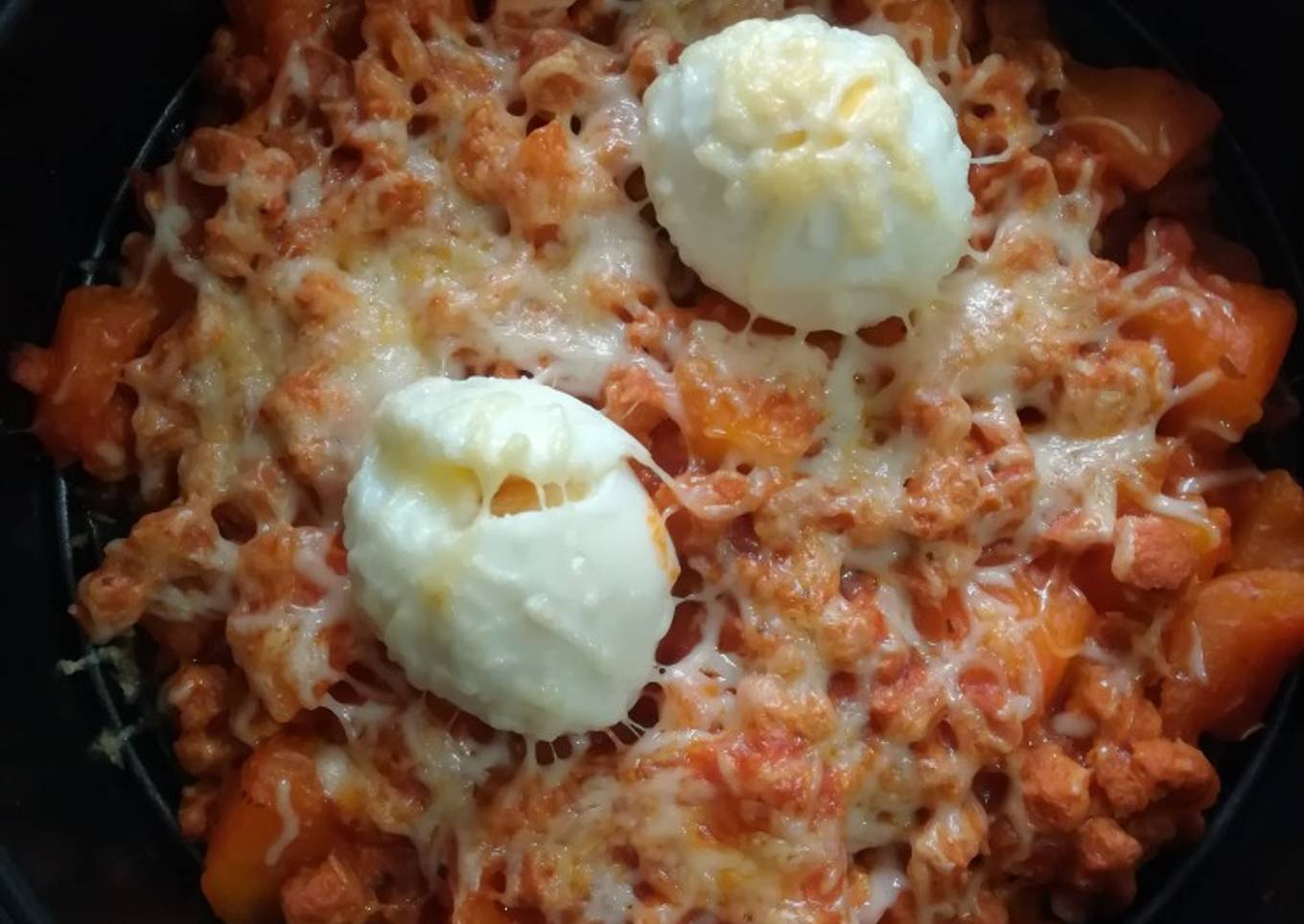 Huevos gratinados