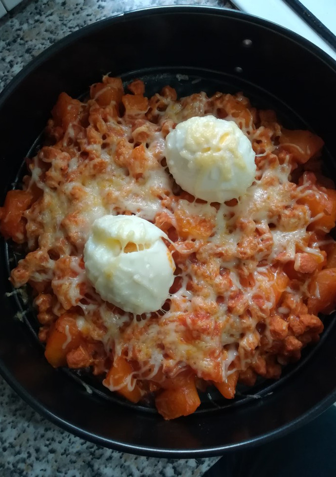 Una foto de Huevos gratinados