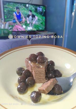 Foto resep Brownies Toping BoBa