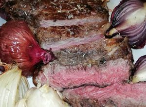 Foto principal de Ternera asada (falda, entrecot) a baja temperatura