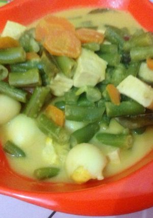 Foto resep Sayur buncis wortel santan