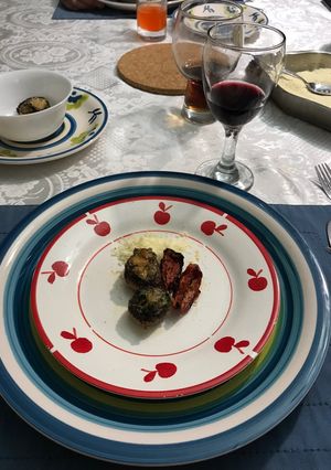 Una foto de Champiñones rellenos
