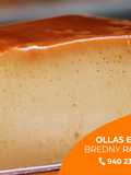 Flan de manjar y coco sin horno