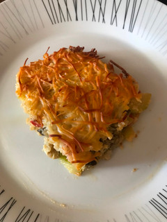 Una foto de Pastel de Quinoa Con verduras #Recetasdefindemes