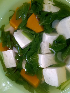 Foto resep Sayur Bening Sawi, Tahu, dan Labu Kuning