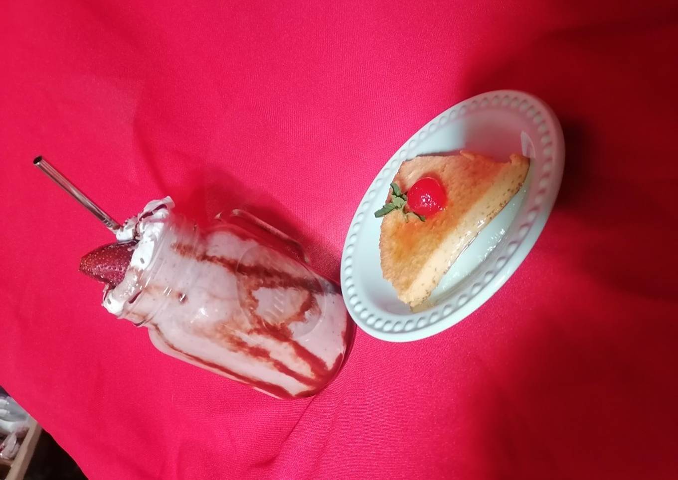 Smoothie de fresa con plátano