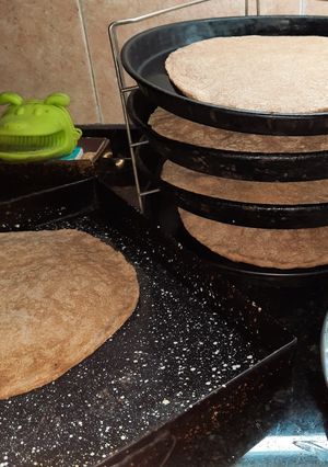Una foto de Prepizzas con harina integral