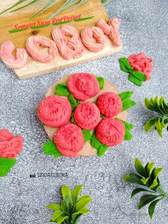 Langkah Mudah untuk Membuat Resep 103. Semprit Susu Red Velvet yang Lezat Anti Ribet, Lezat Sekali