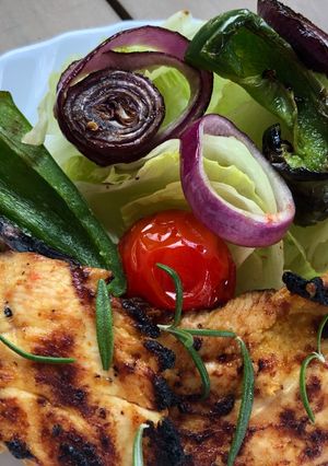 Grillezett fehérboros csirkemell recept fotója