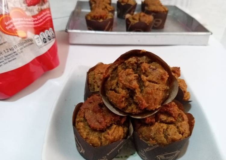 Resep Baru Muffin oatmeal pisang kurma Praktis Enak