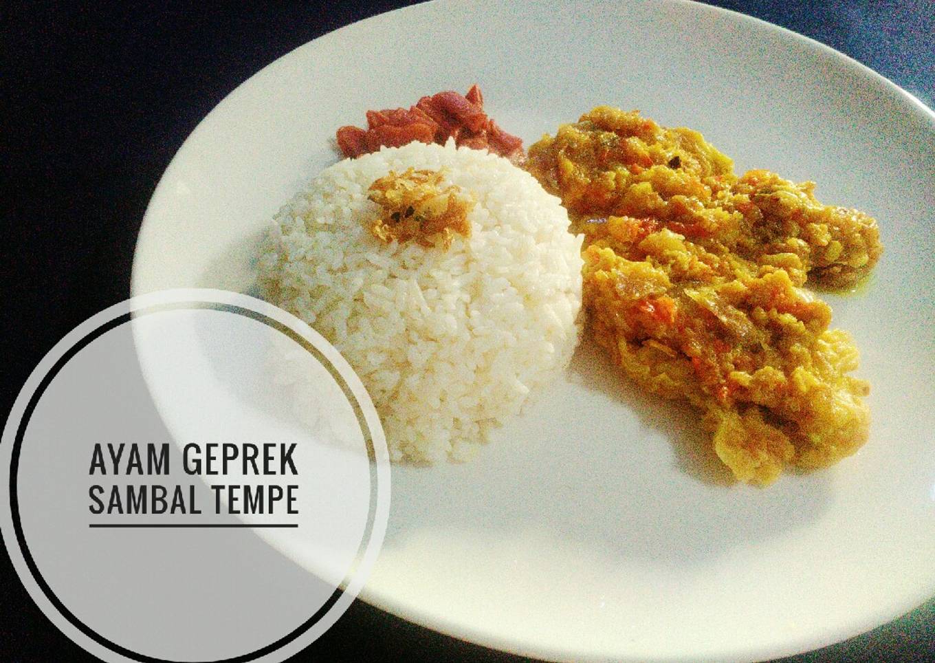 Ayam Geprek Sambal Tempe