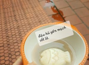 Hình của món Đậu hũ yến mạch _ yến mạch ăn liền.