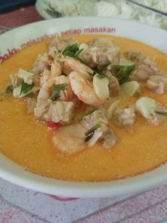 Foto resep Udang Tempe kuah santan