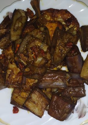 Foto resep Terong goreng saus telor asin