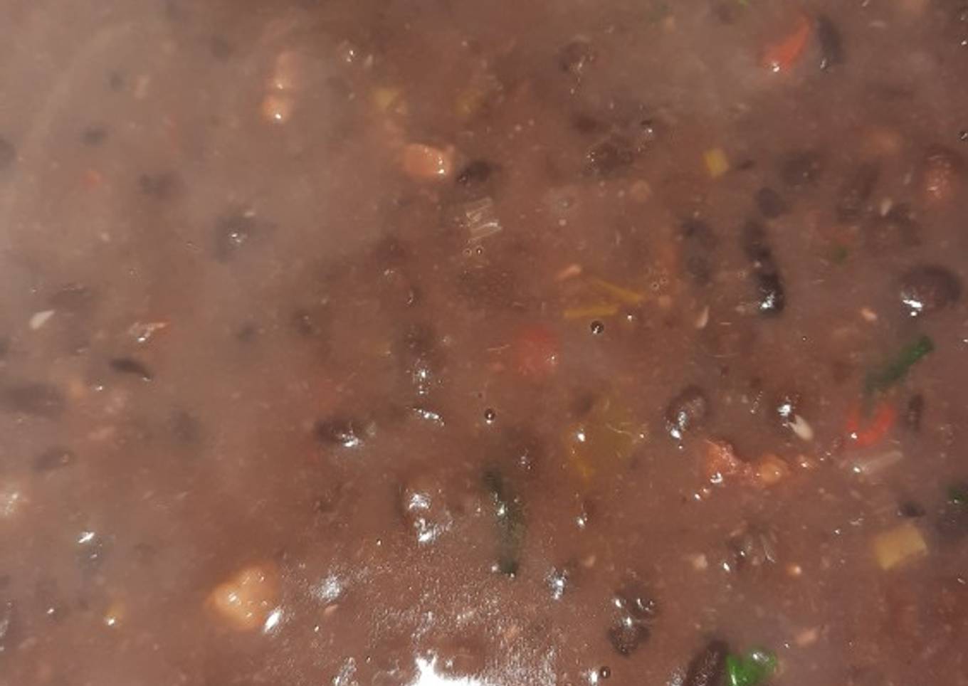 Caraotas negras fáciles pero no rápidas (frijoles negros)