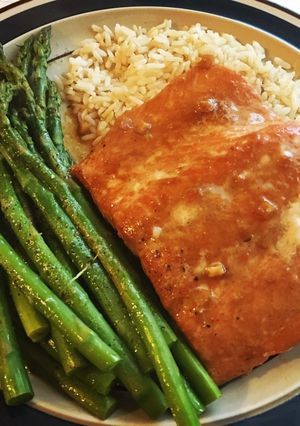A picture of Oven Poached Salmon.
