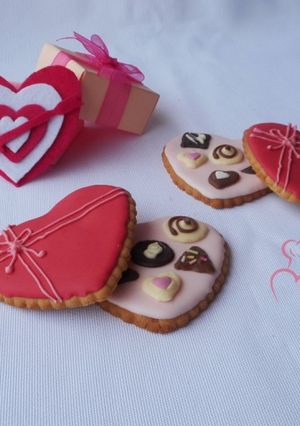 Una foto de Galletas caja de bombones