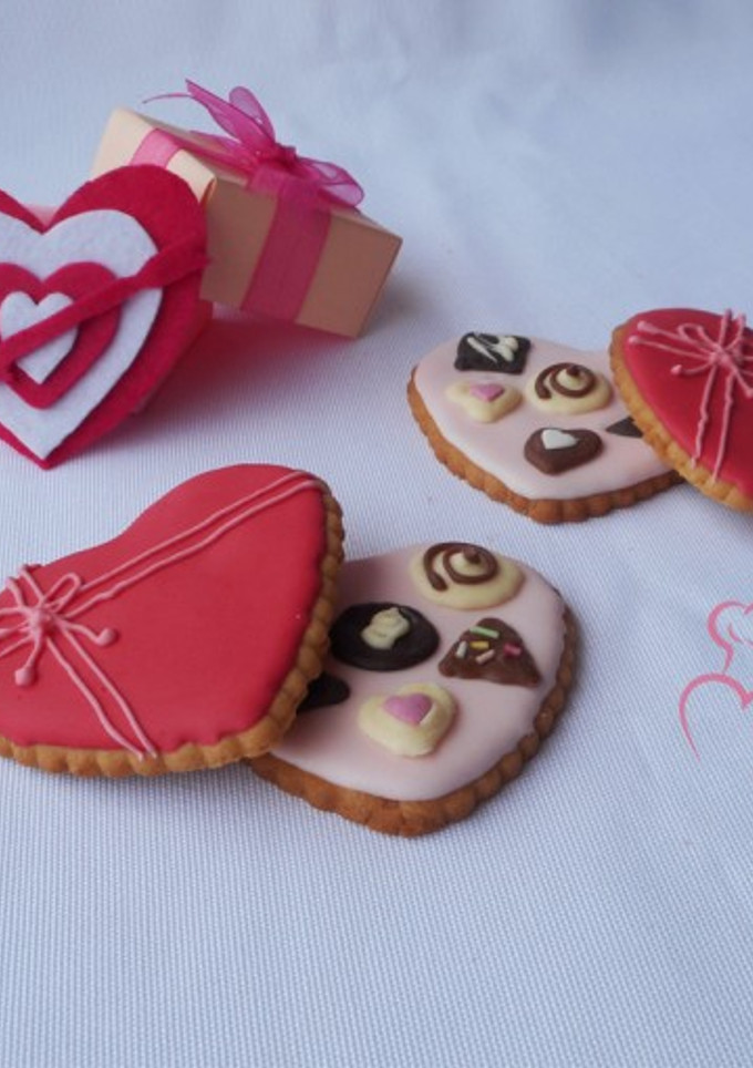Una foto de Galletas caja de bombones