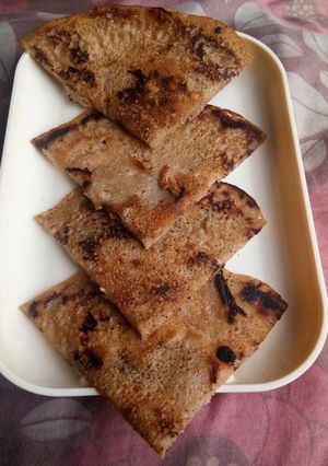 A picture of Wheat flour Banana Chilla.