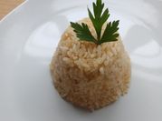 Una foto de arroz redondo
