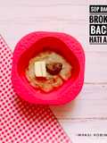 MPASI 6 bulan - sop daging brokoli bacem hati ayam