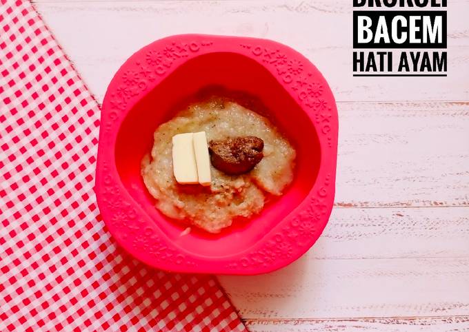 Recipe: Appetizing MPASI 6 bulan - sop daging brokoli bacem hati ayam