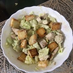 A picture of Chicken Caesar Salad.