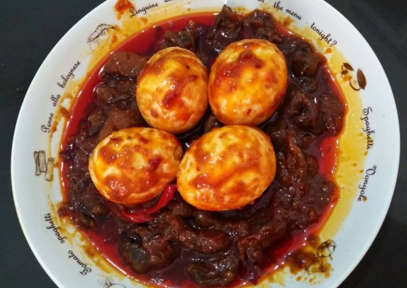Balado Telur + Ati ayam DEBM