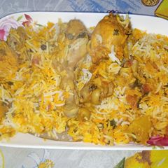 Chicken Scallion Biryani A picture of Chicken Scallion Biryani.
