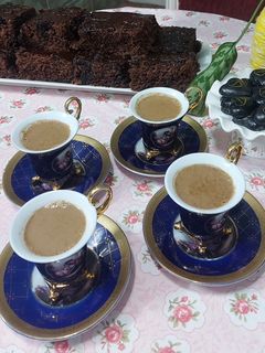 عکسی از دستور شیر قهوه و کیک خیس☕️🍰