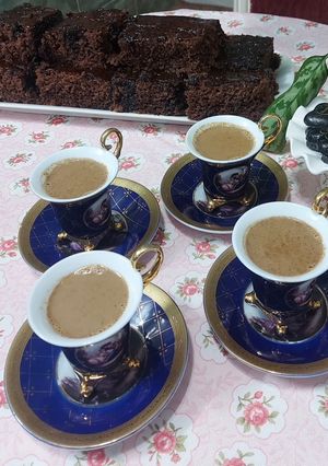 عکسی از دستور شیر قهوه و کیک خیس☕️🍰