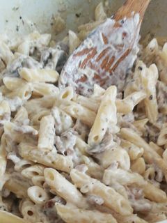 Una foto de Macarrones Philadelphia