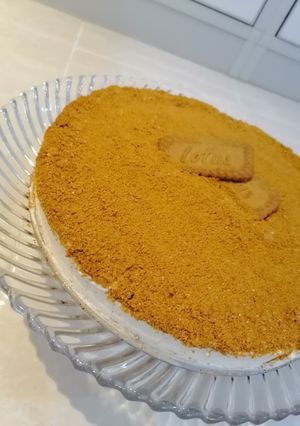 صورة لوصفة تشيز كيك اللوتس😋🧡