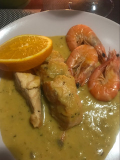 Una foto de Salmón a la naranja