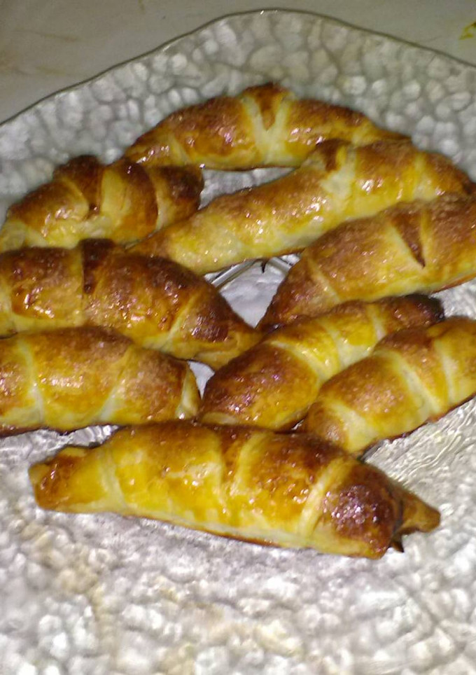 Una foto de Croisants de chocolate súper rápidos
