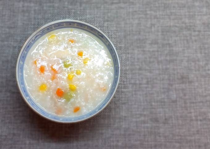 Cara membuat Bubur ayam pelangi Cara membuat Bubur ayam pelangi